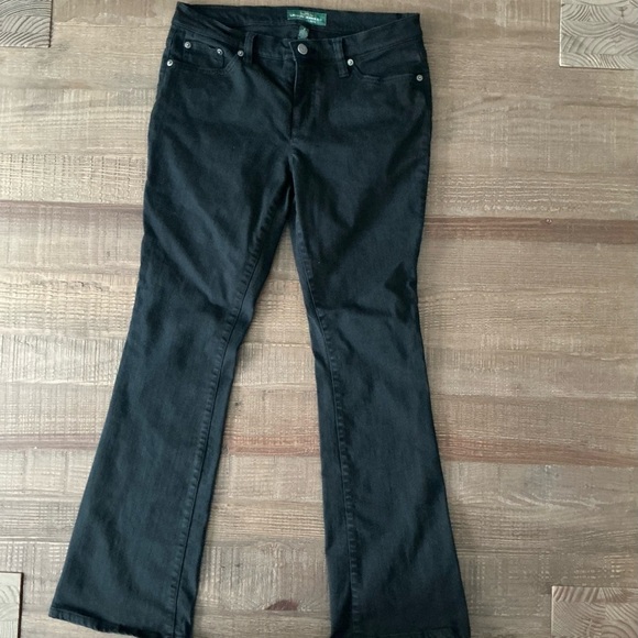 Ralph Lauren Denim - Lauren Ralph Lauren Black Flare Women's Jeans